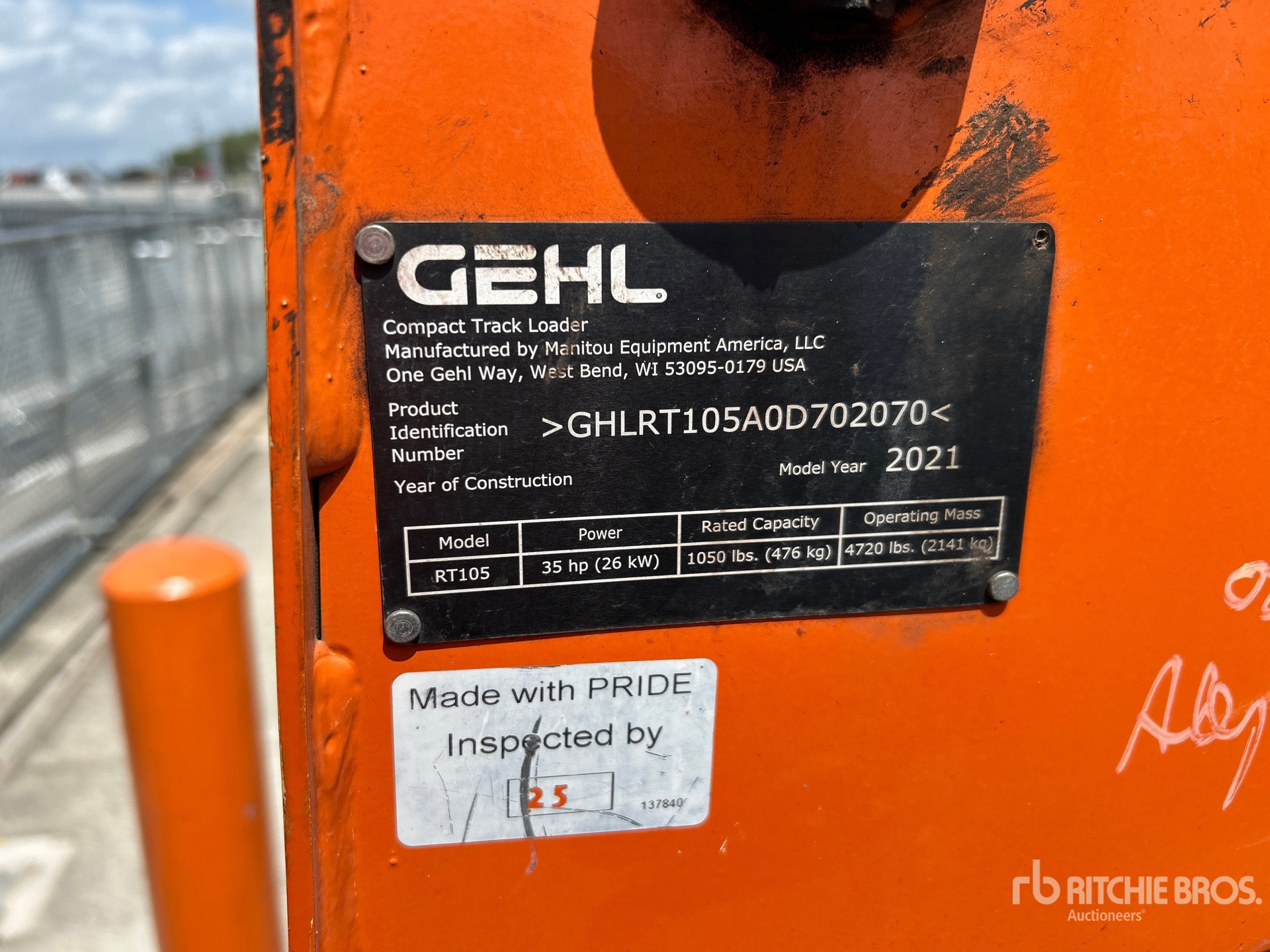 2021 Gehl RT105