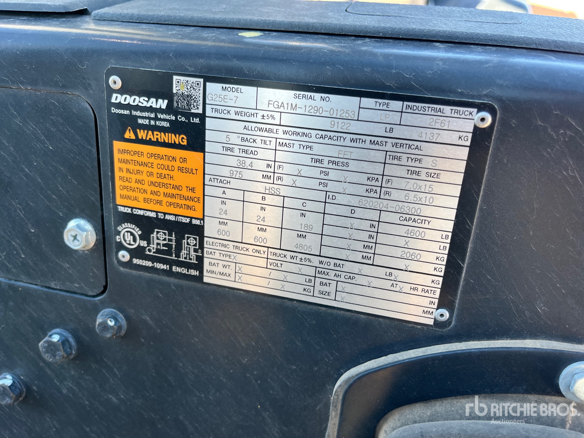 2022 Doosan G25E-7