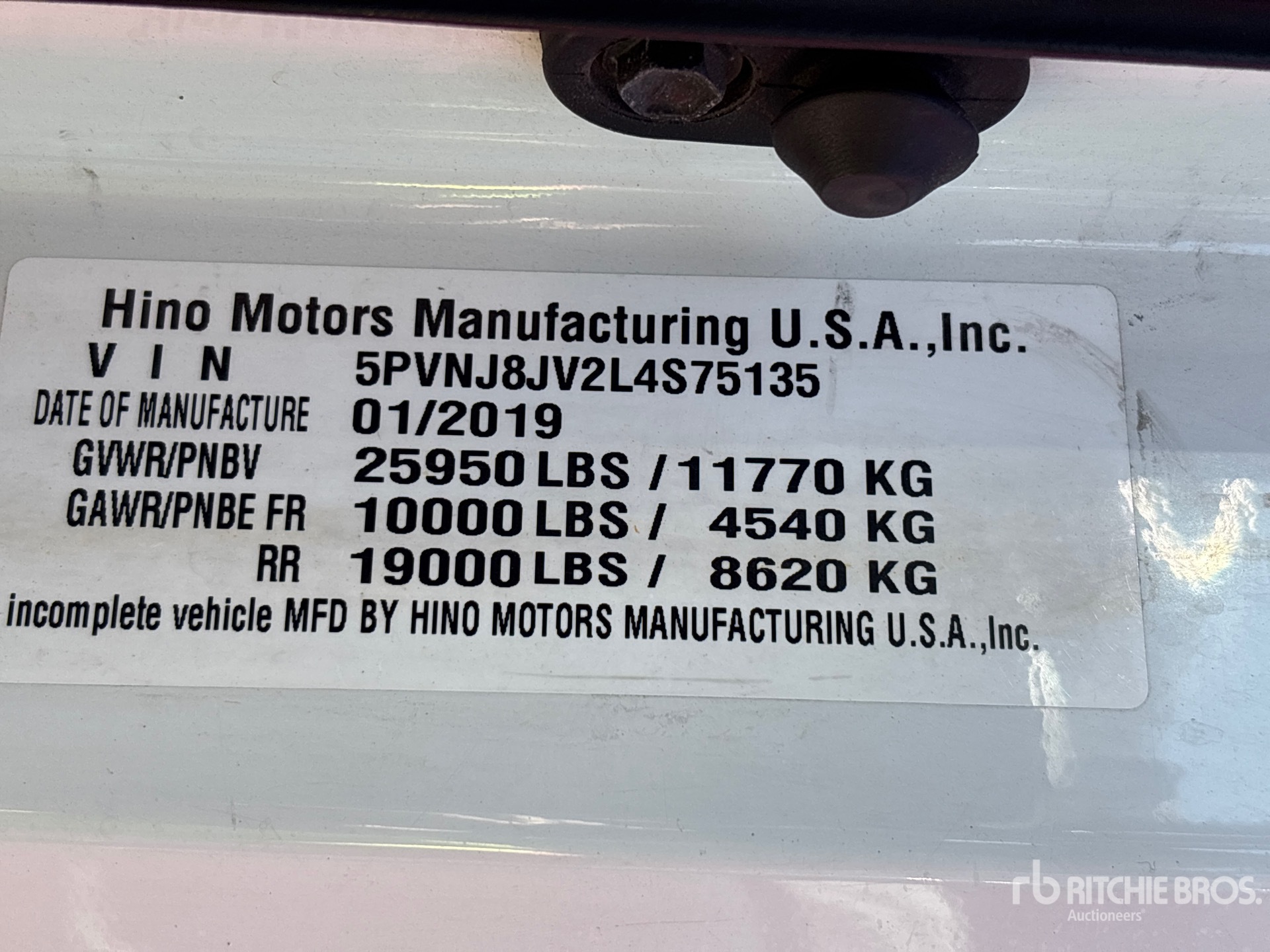 2020 Hino 268