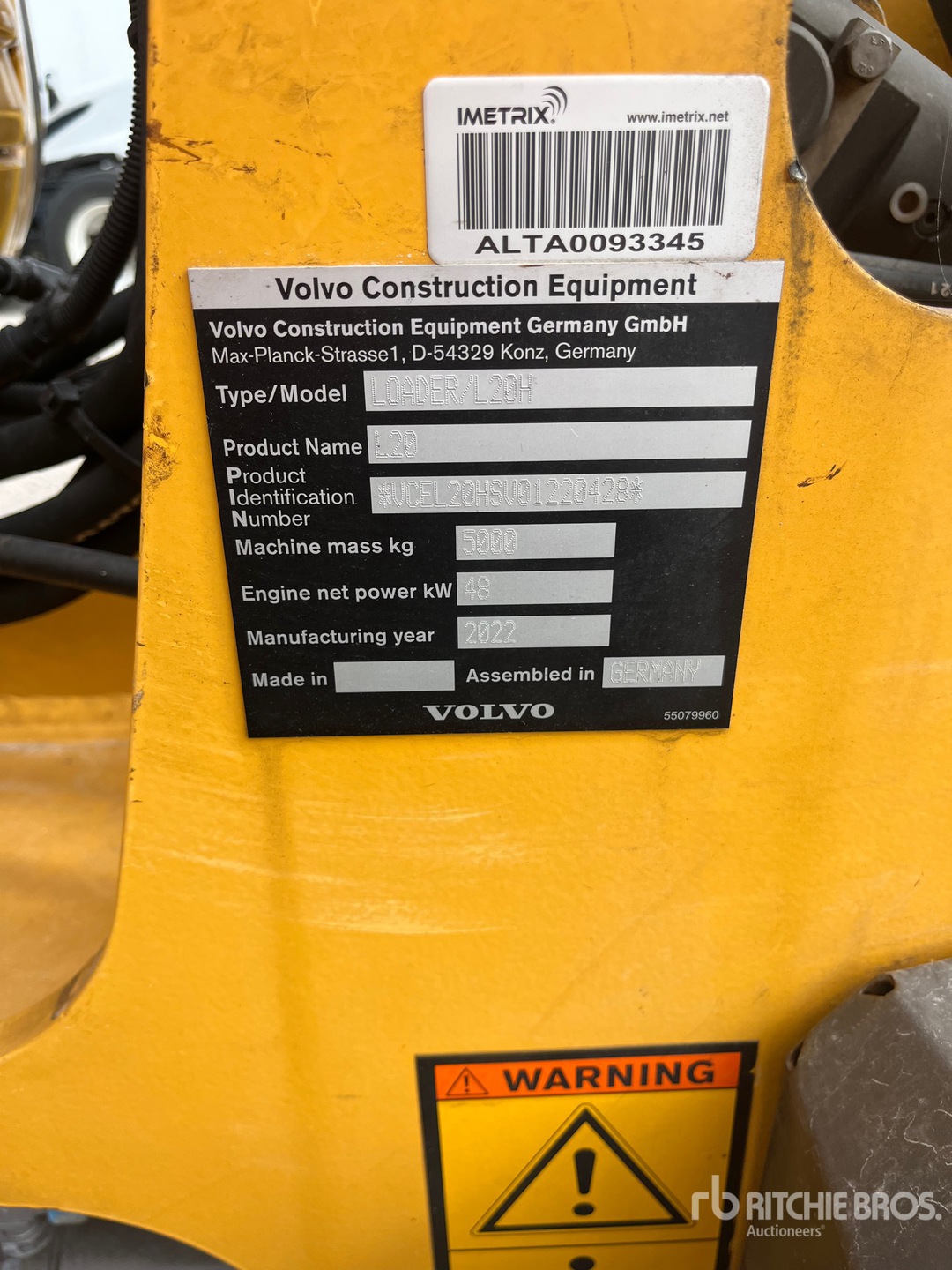 Photo of 2022 Volvo L20H