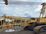 Crane Superstructure with Boom Stops