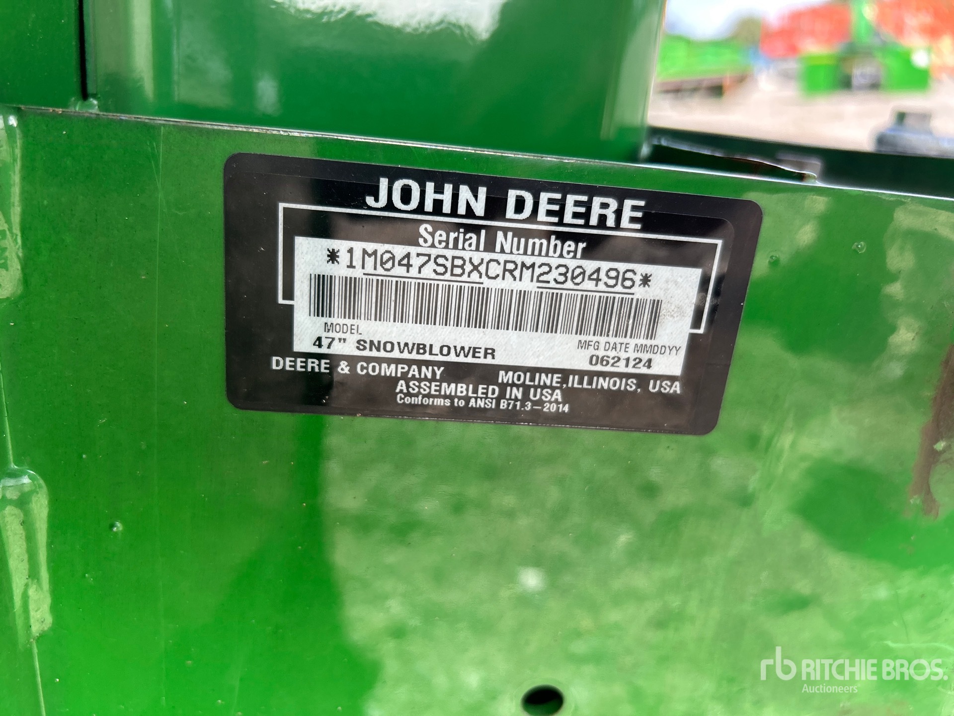 John Deere 47 IN SNOW BLOWER ATTACHMENT