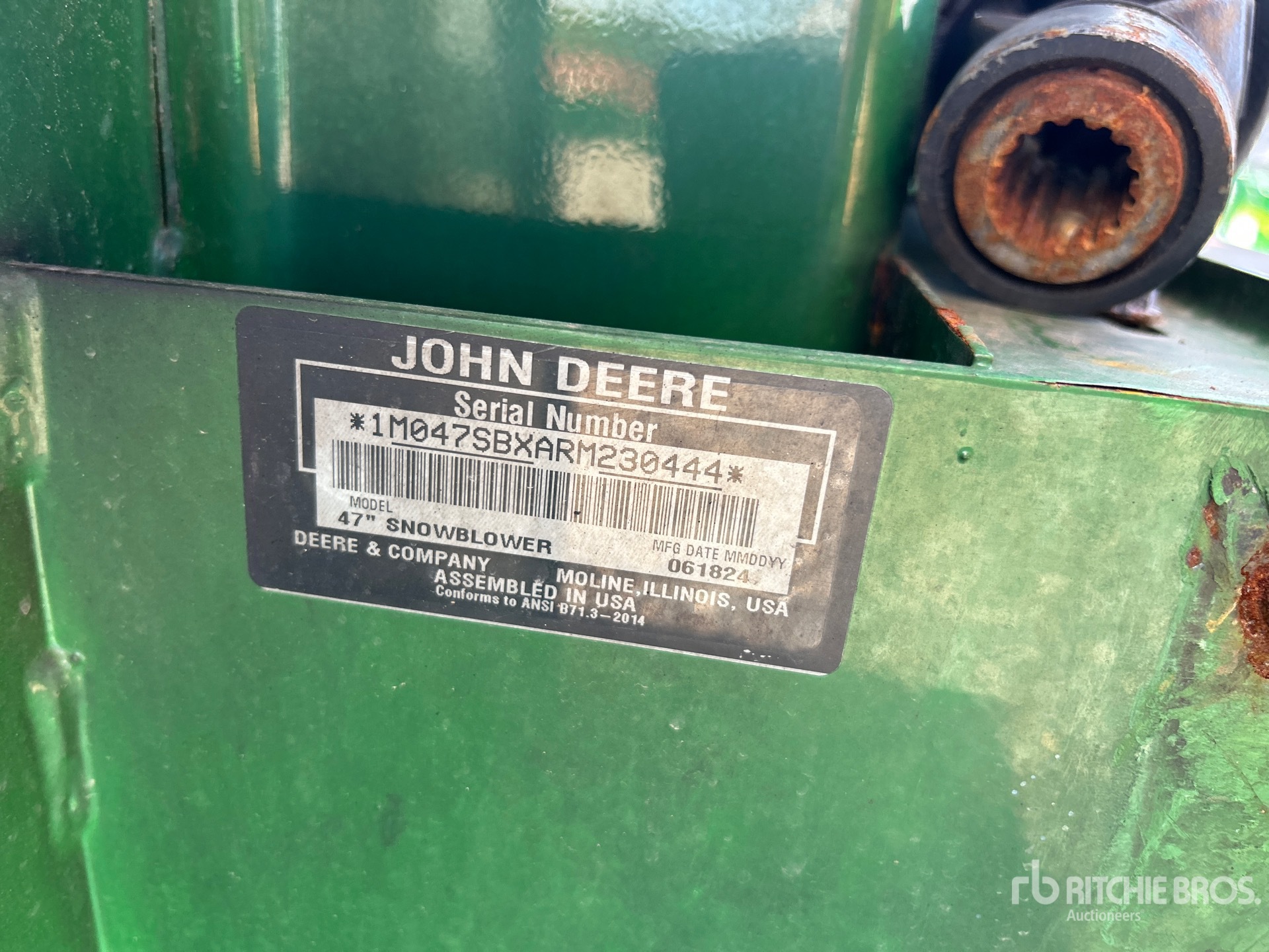 John Deere 47 IN SNOW BLOWER ATTACHMENT