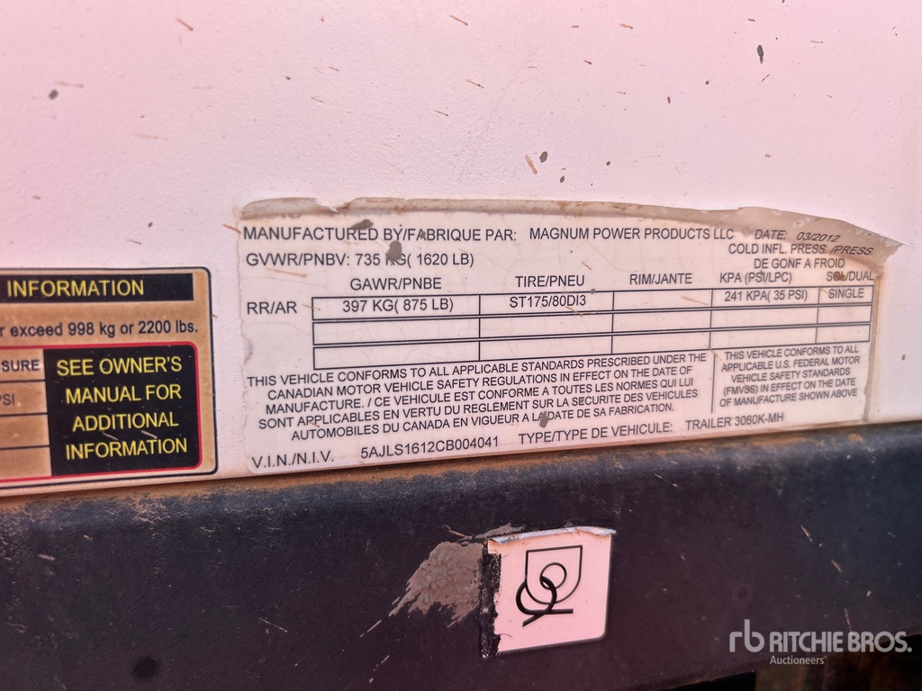 General Appearance with Numéro de série/Numéro d'identification du véhicule automobile