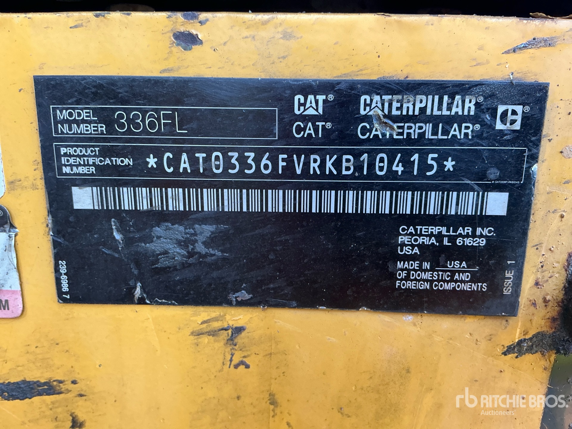 2017 Caterpillar 336F L