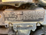 Engine with Emission Label