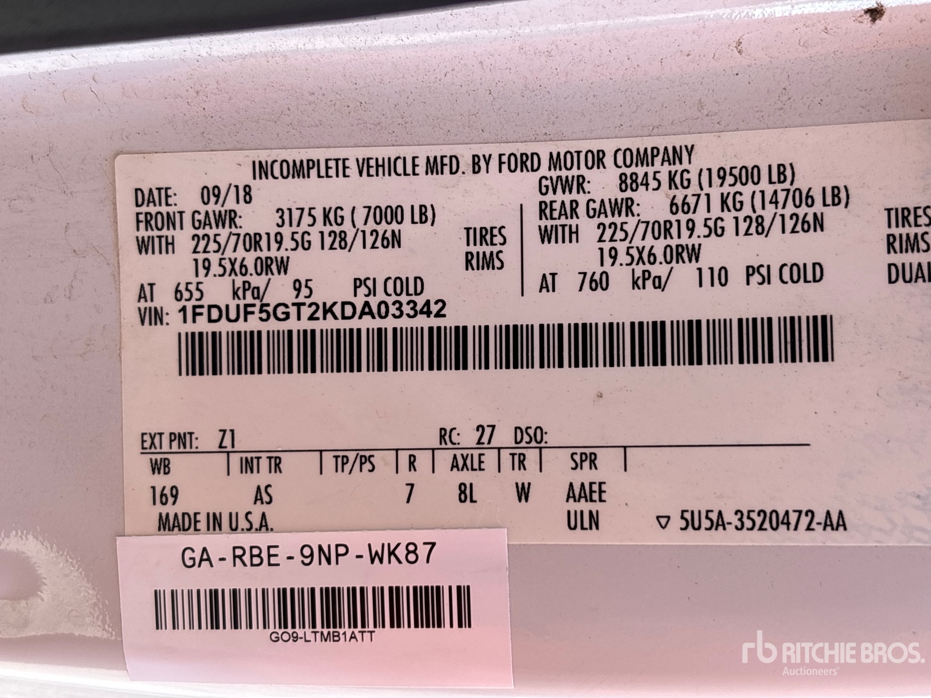 2019 Ford F-550