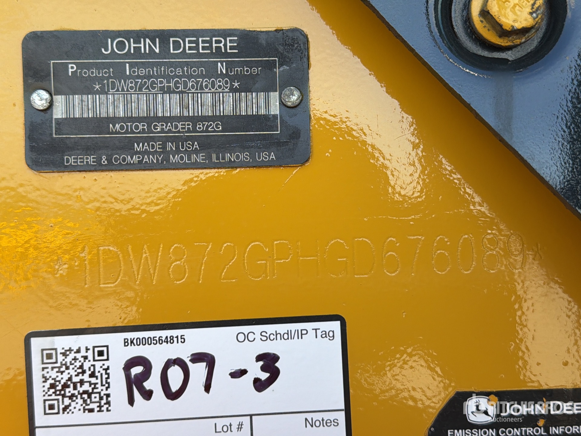 2016 John Deere 872G