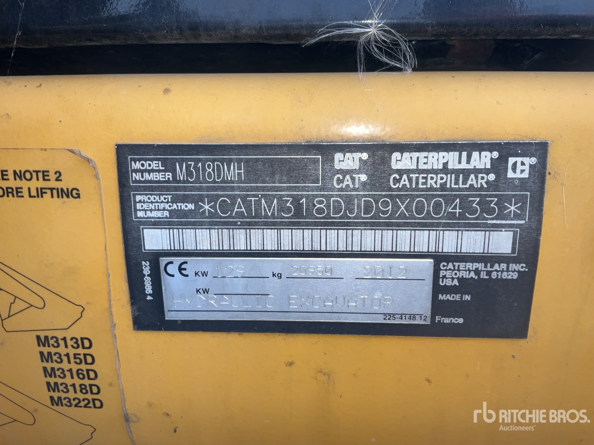 2012 Caterpillar M318D MH