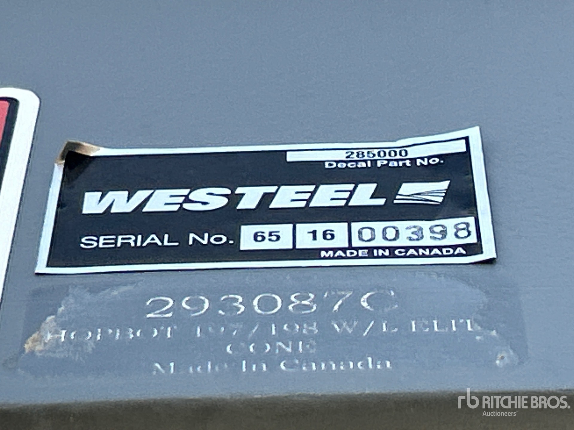 Westeel +/- 6000 bu 8 Ring