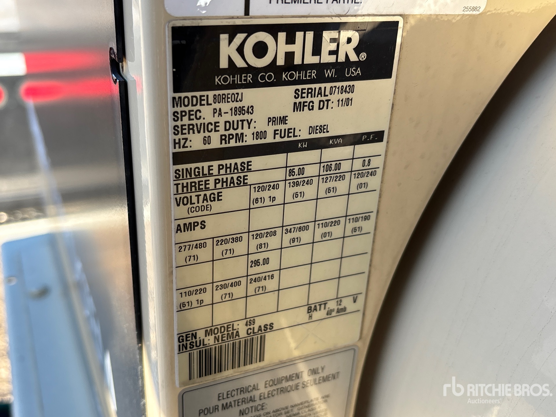 Kohler 80REOZJ