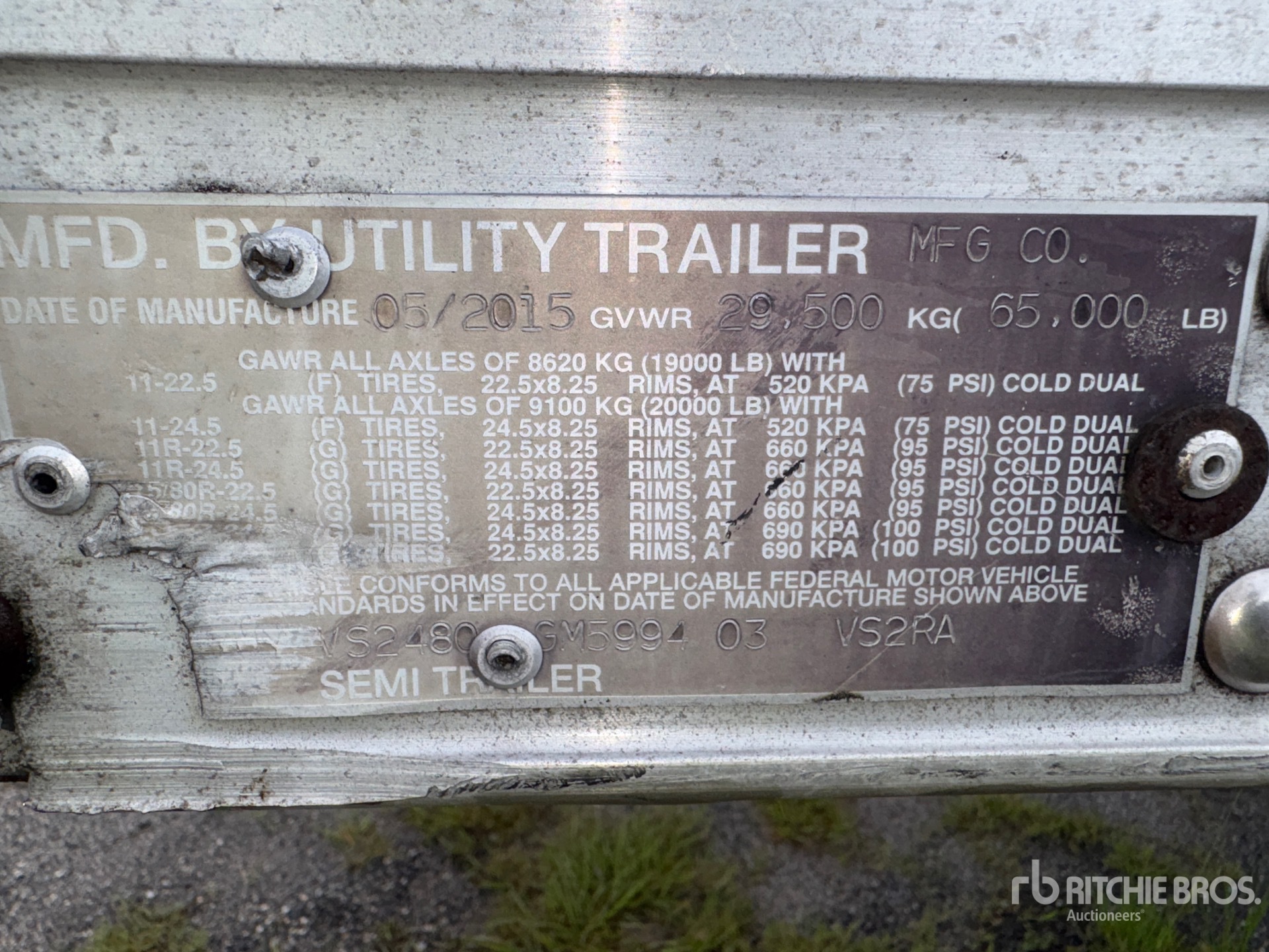 2016 Utility VS2RA