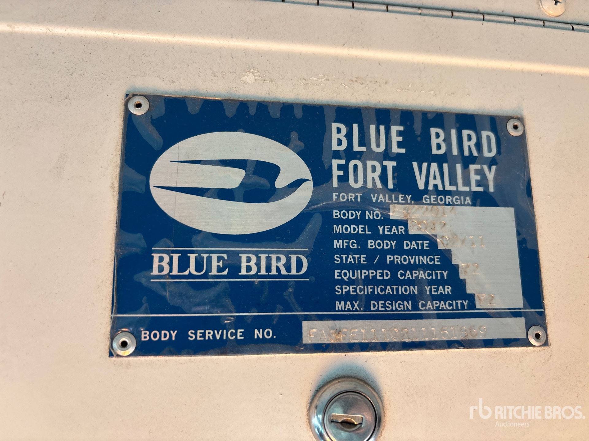 2012 Bluebird 4X2 72-SEAT SCHOOL