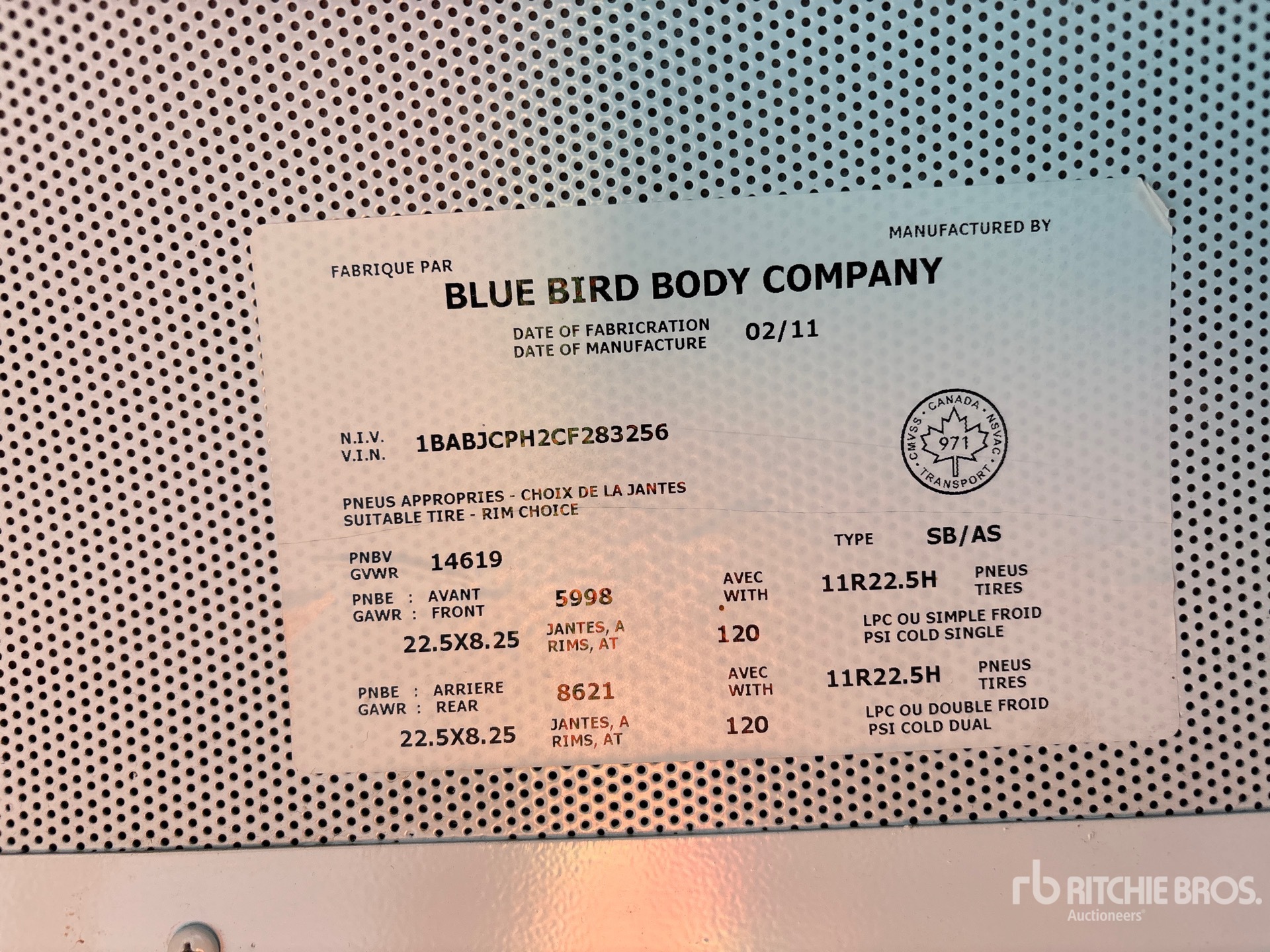 2012 Bluebird 4X2 72-SEAT SCHOOL