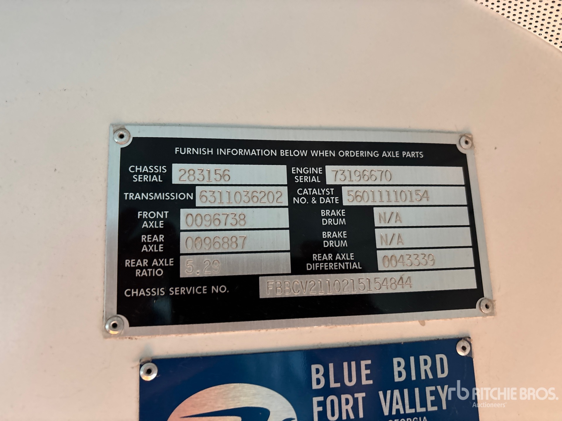 2012 Bluebird 4X2 72-SEAT SCHOOL