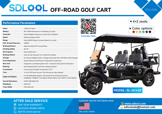 2026 SDLOOL SL-GC42S Electric Off-Road Golf Cart (Unused) 2026 SDLOOL SL-GC42S Electric Off-Road Golf Cart (Unused)