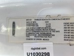 General Appearance with Motor Vehicle Safety Standards Label