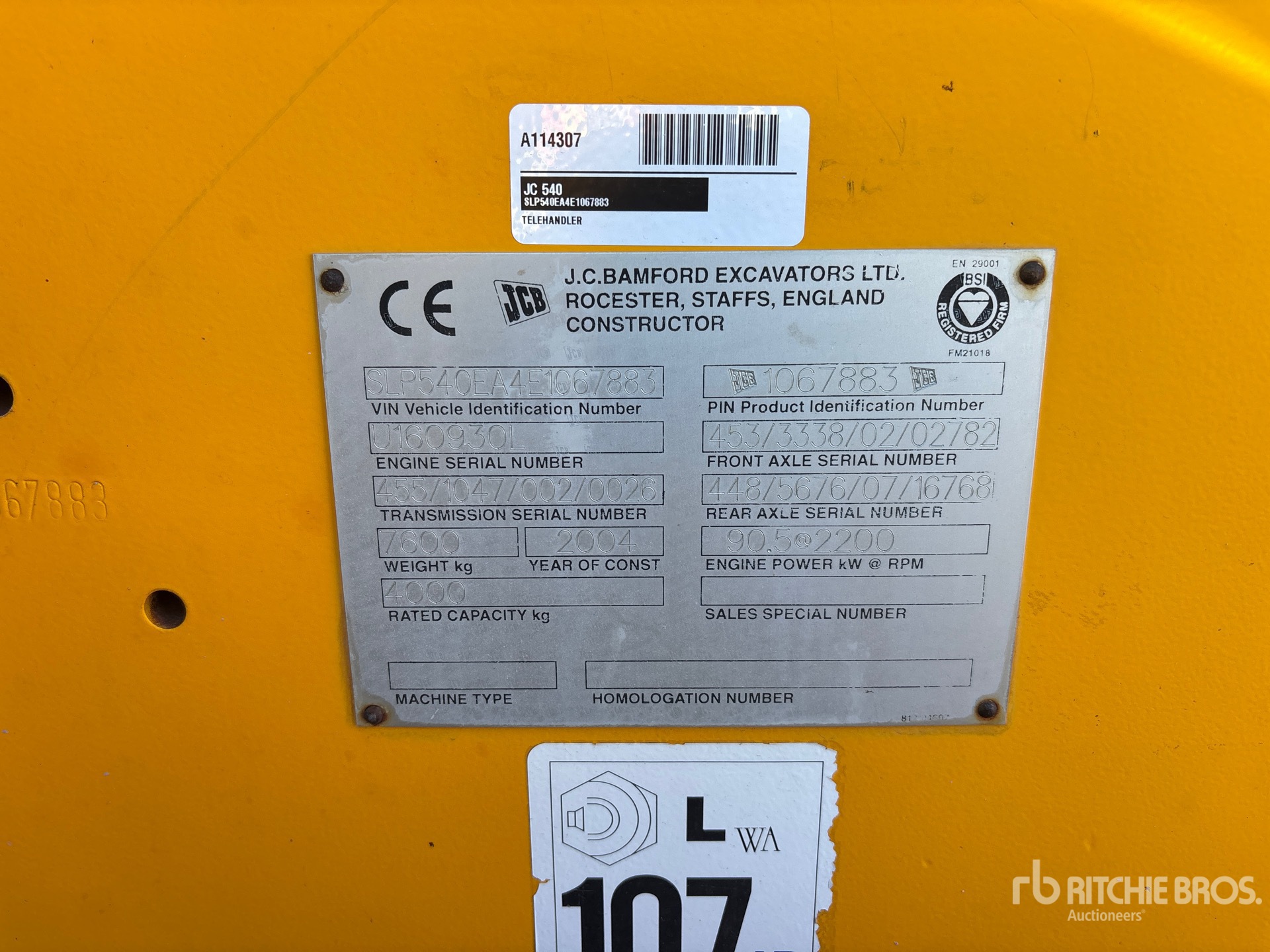 2004 JCB 540-70