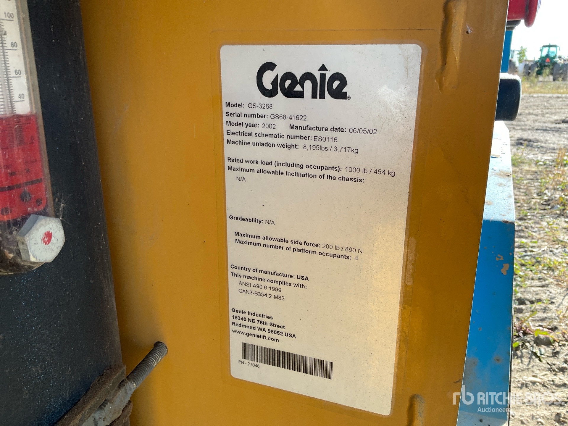2002 Genie GS-3268