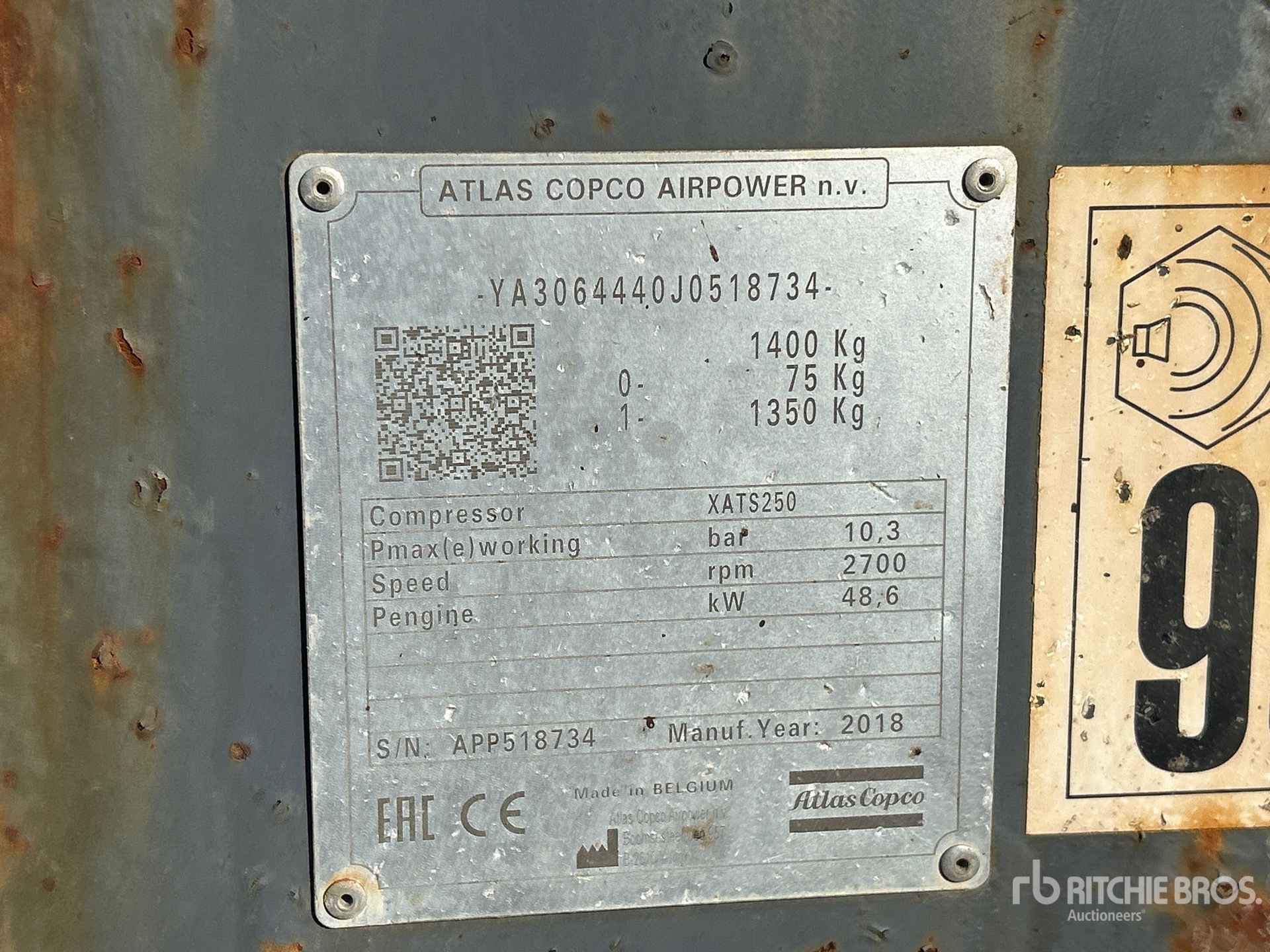 2018 Atlas Copco XATS 250