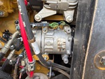 Engine with A/C Compressor