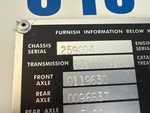 General Appearance with Frame Stamp Serial Number/VIN Photo