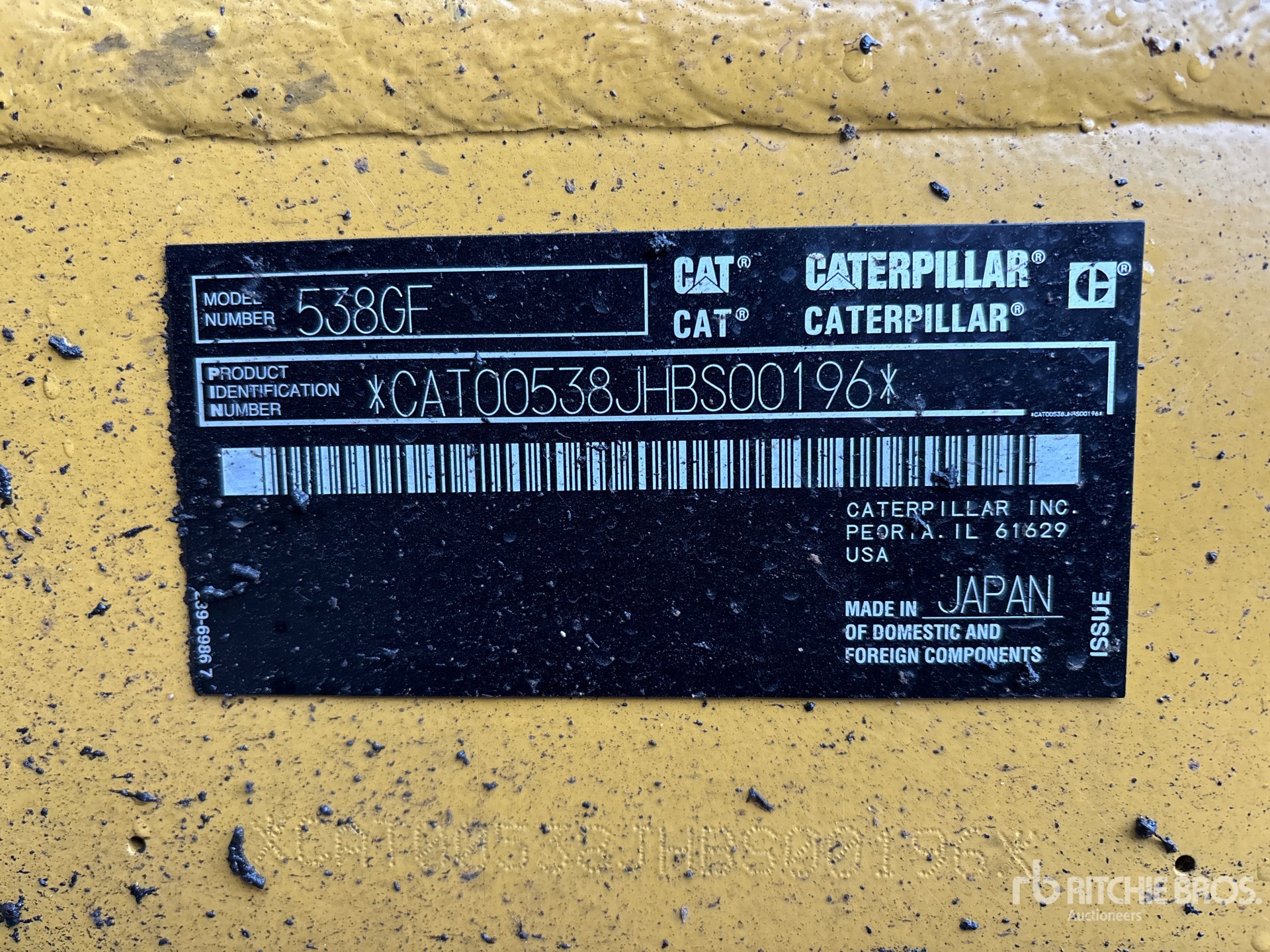 2018 Caterpillar FM538 GF