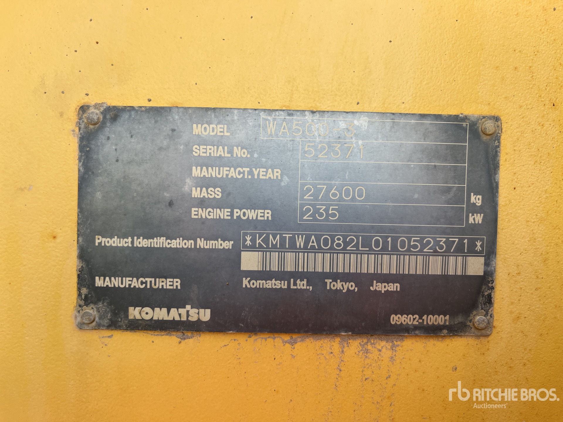 2005 Komatsu WA500-3