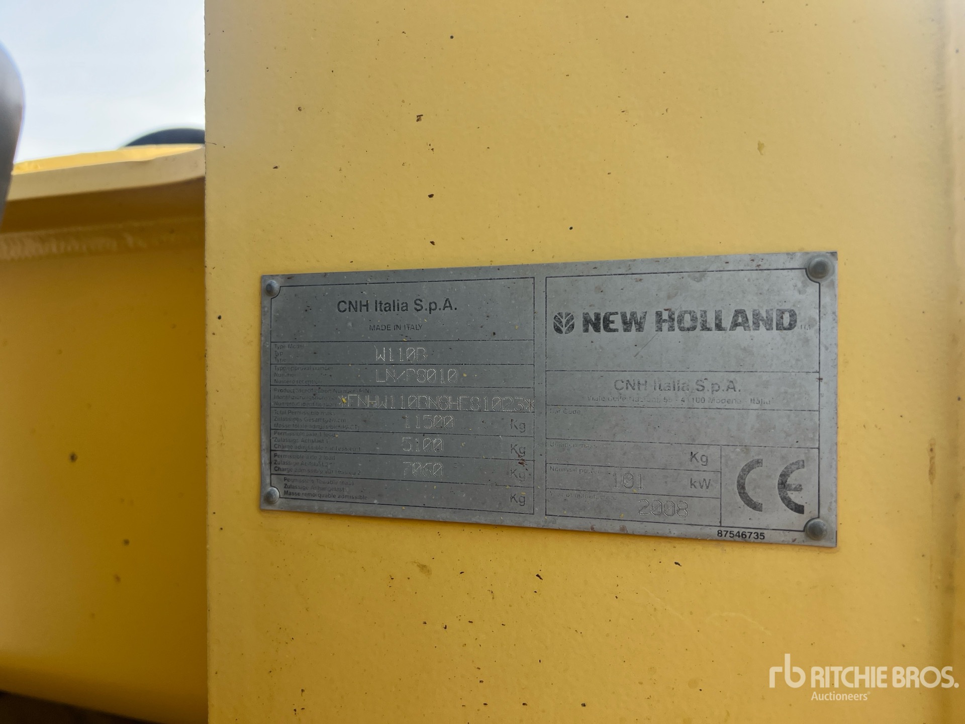 2008 New Holland W110B