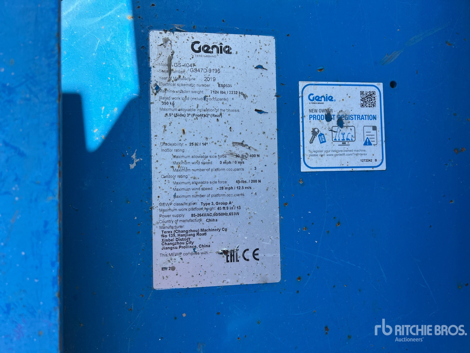 2019 Genie GS-4047