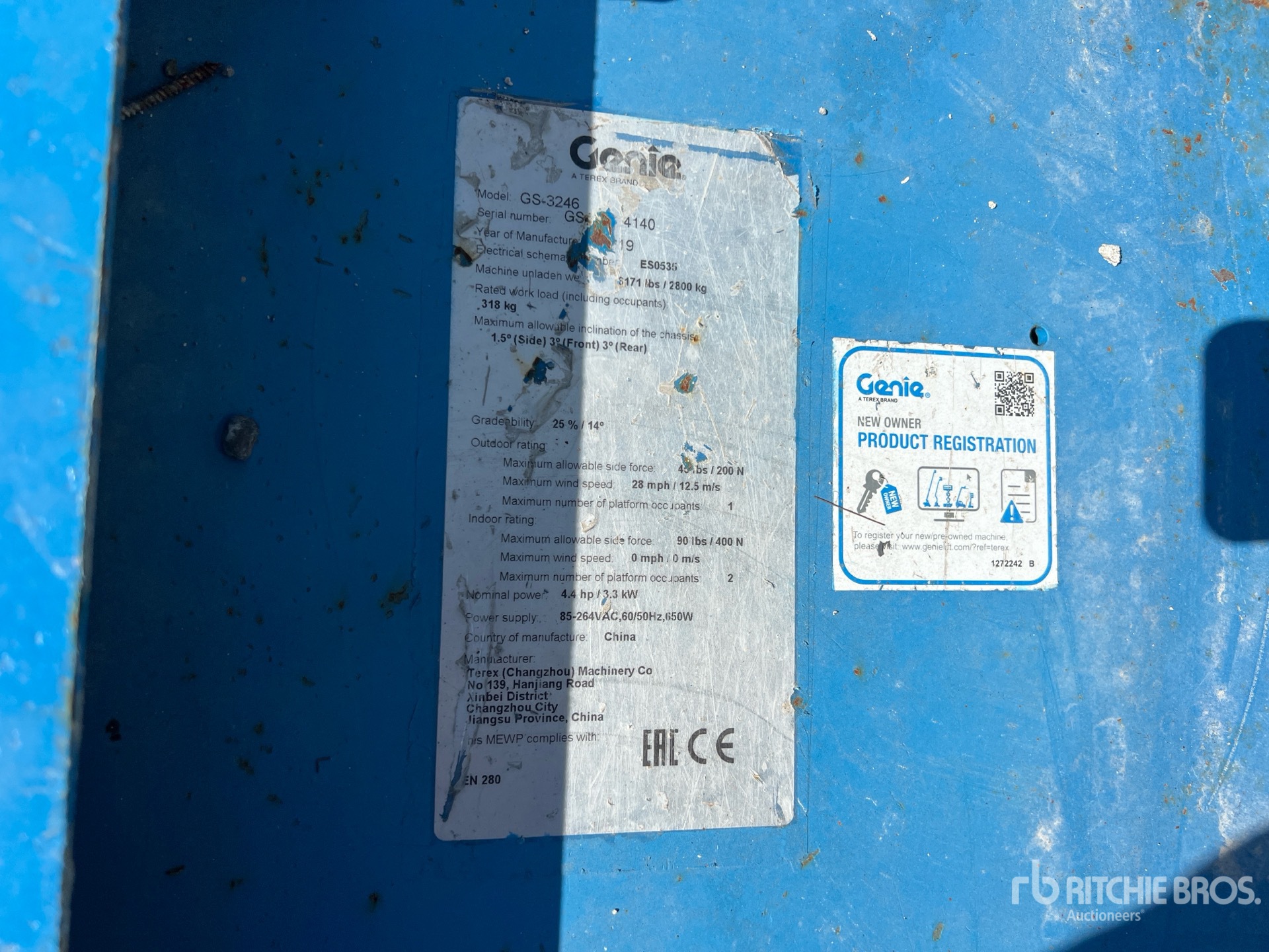 2019 Genie GS-3246