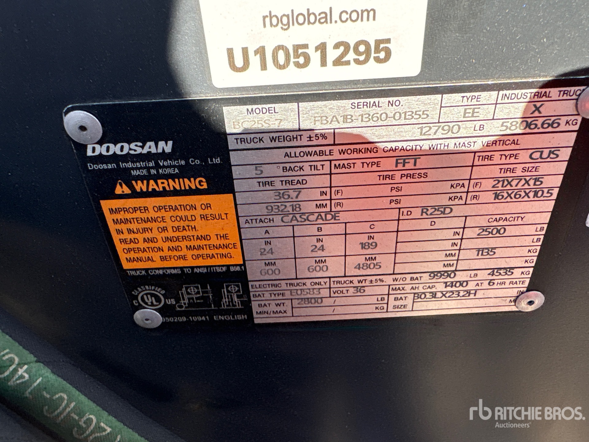 2022 Doosan BC25S-7