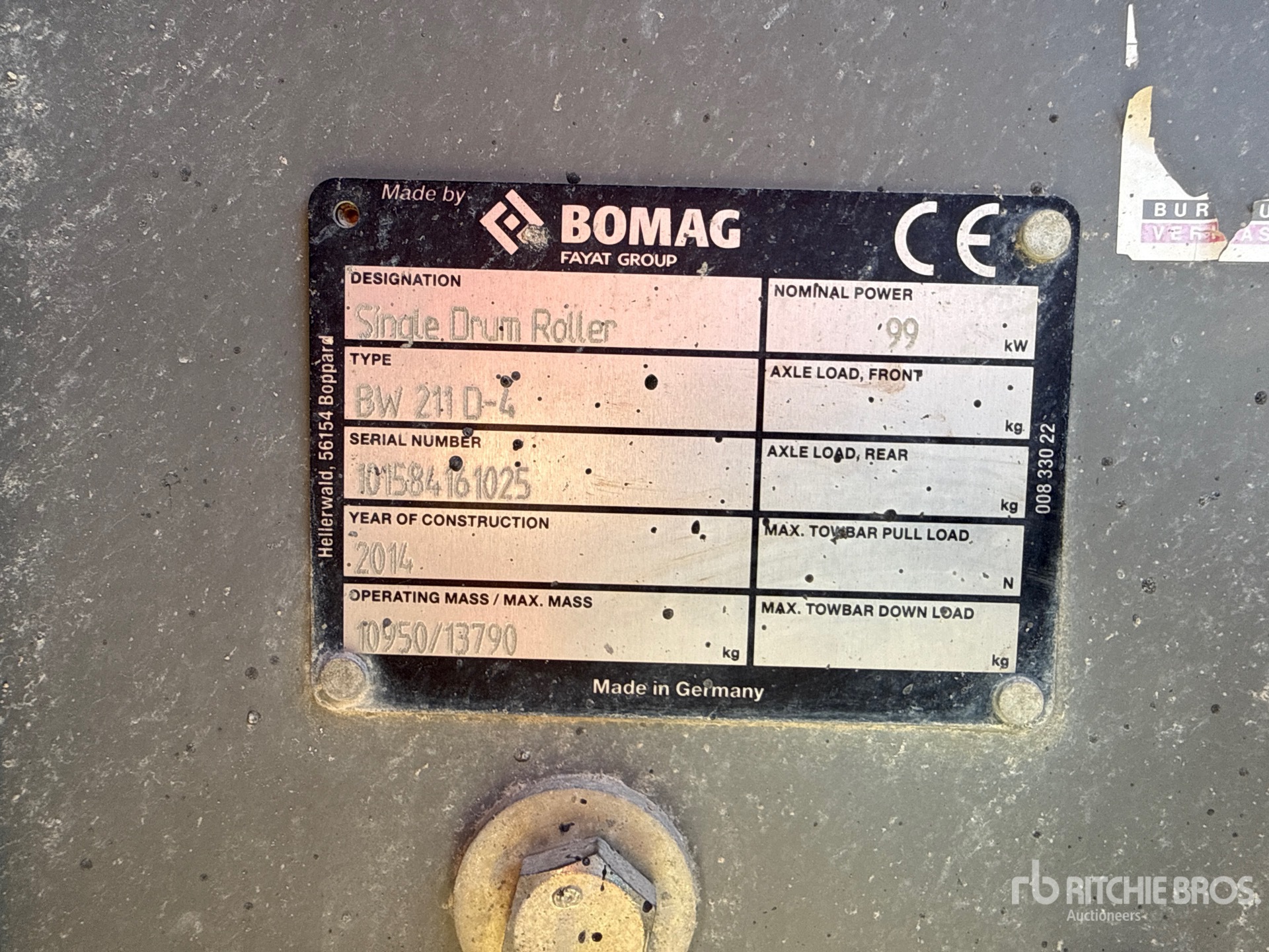 2014 Bomag BW211D-4