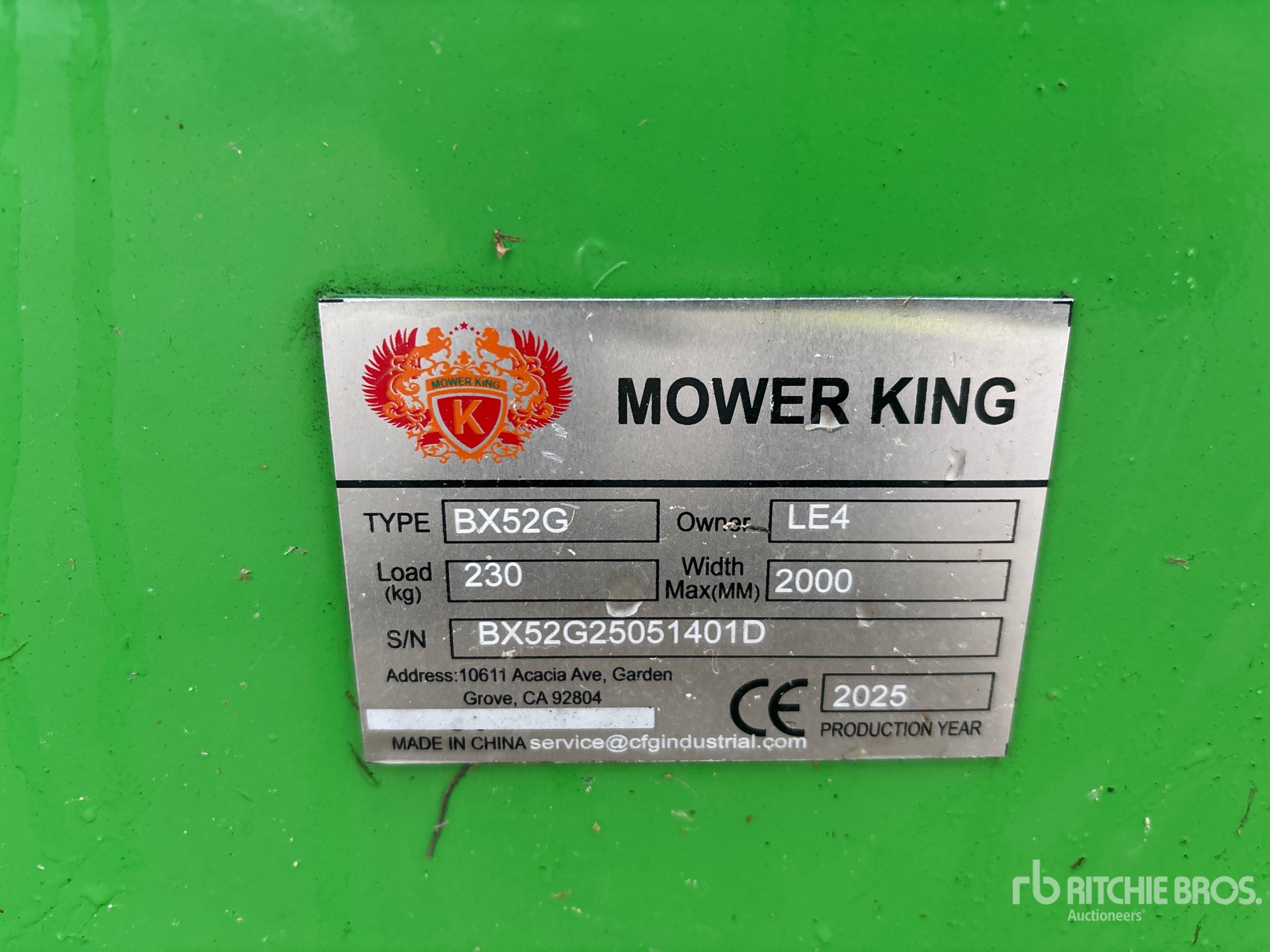 2025 Mower King BX52G