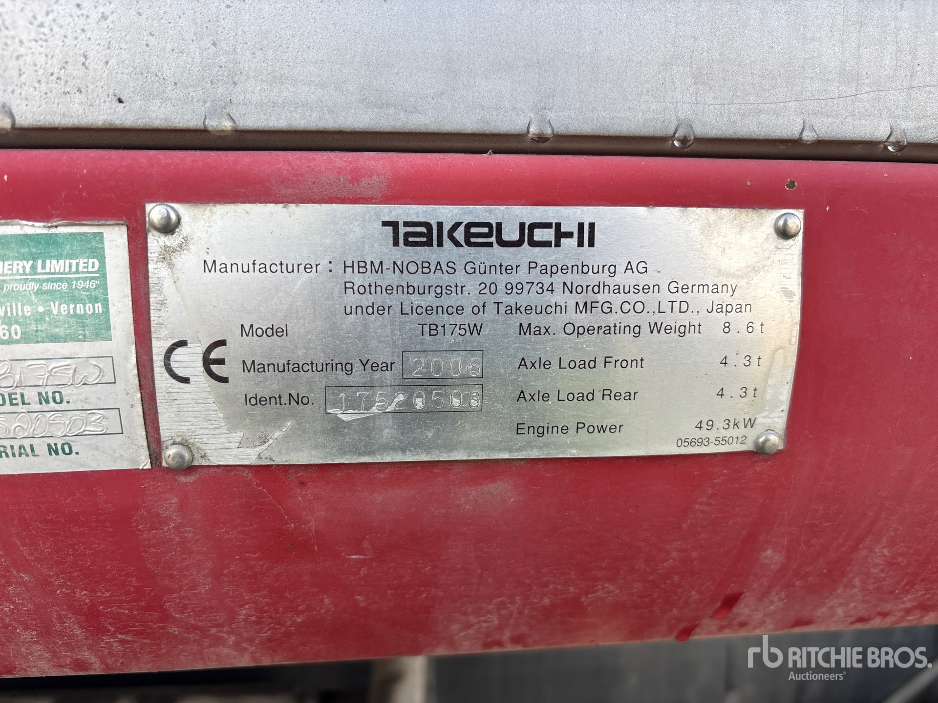 2006 Takeuchi TB175W