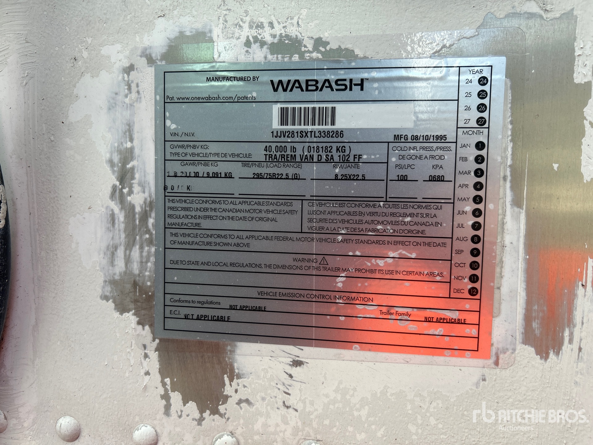 1996 Wabash DSA102FF