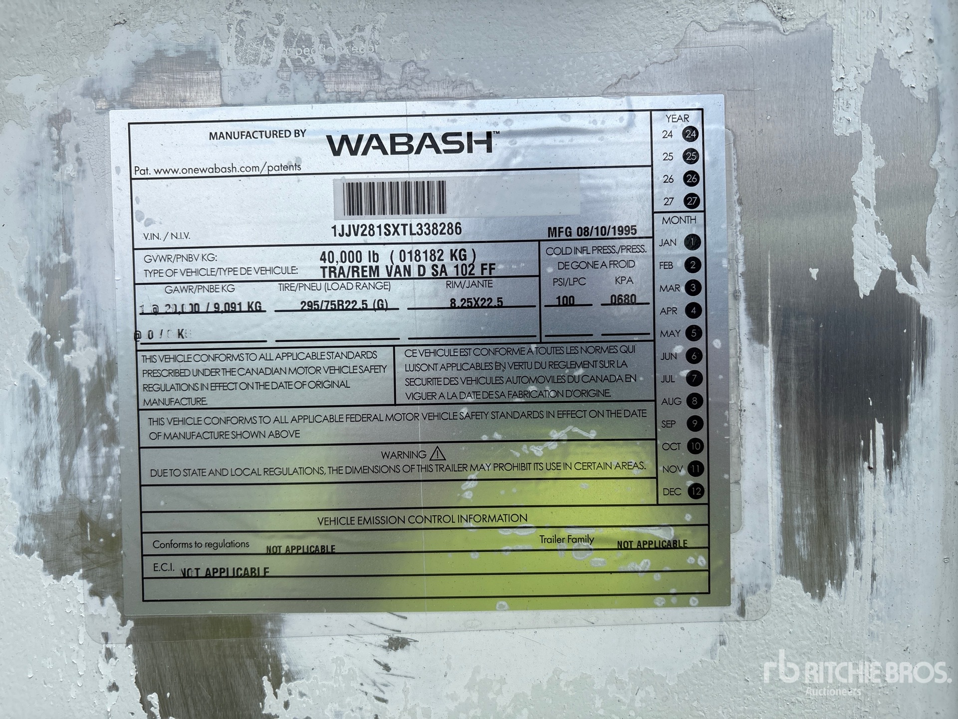 1996 Wabash DSA102FF