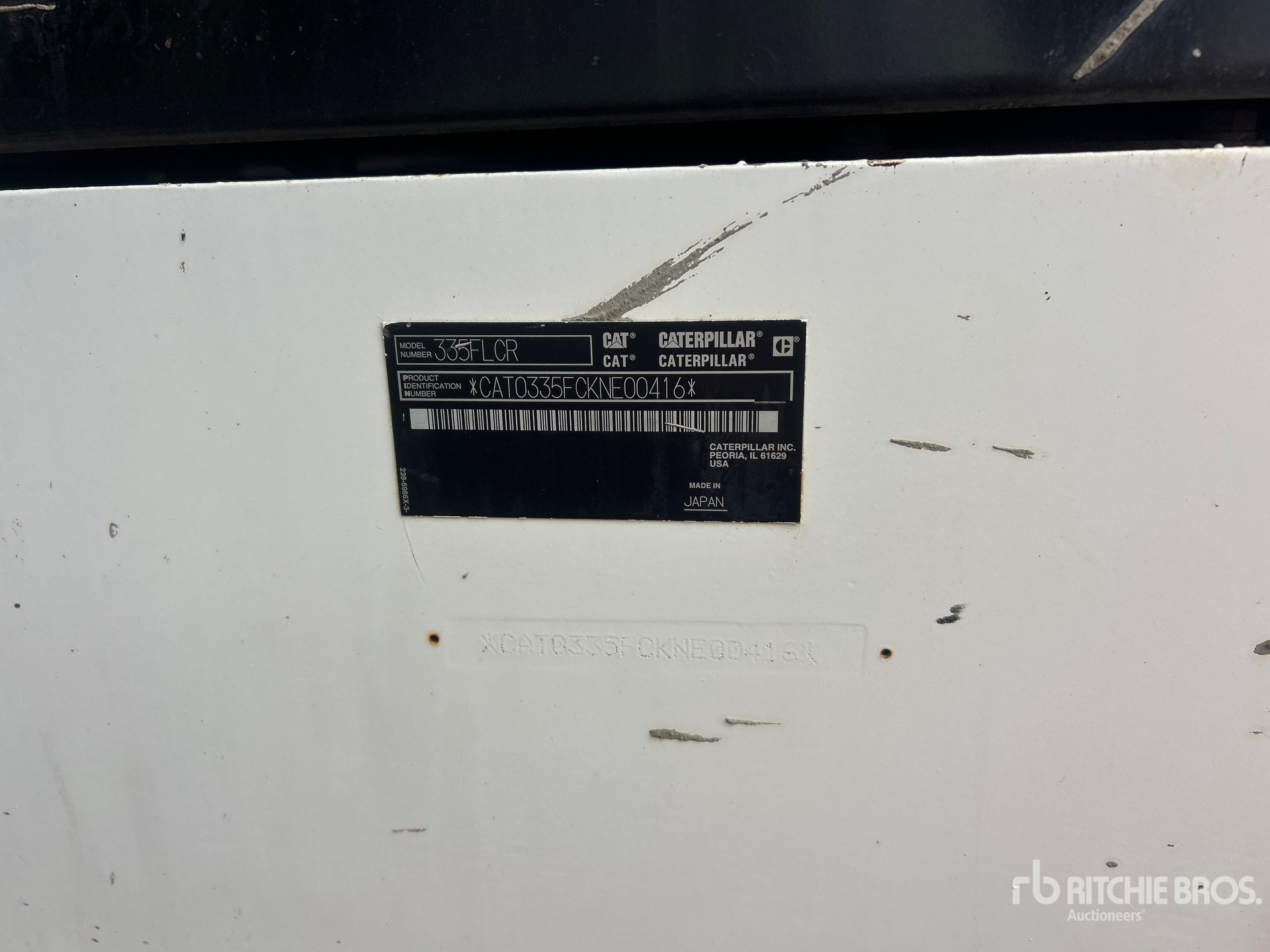 2016 Caterpillar 335F L CR