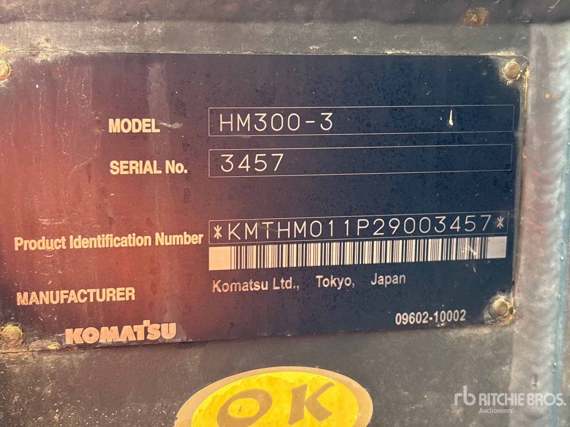 2014 Komatsu HM300-3