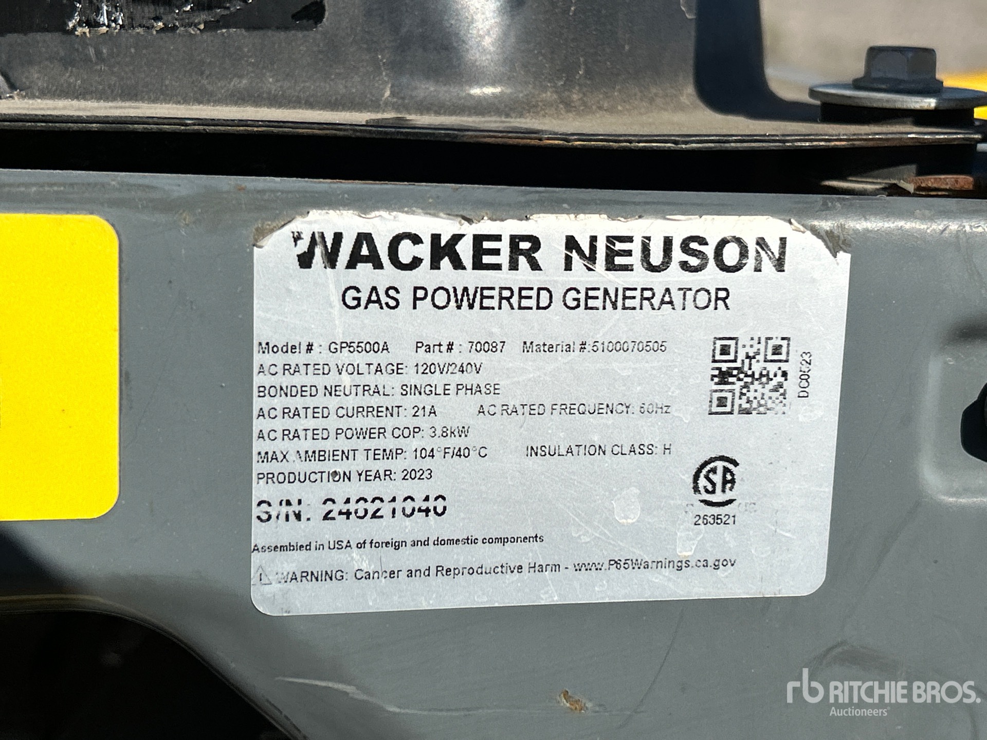 2023 Wacker Neuson GP5500A