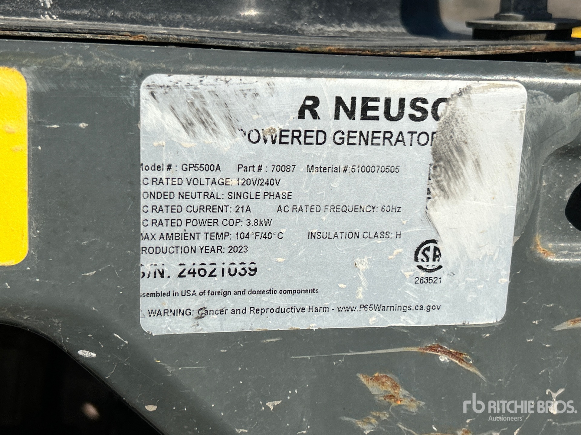 2023 Wacker Neuson GP5500A