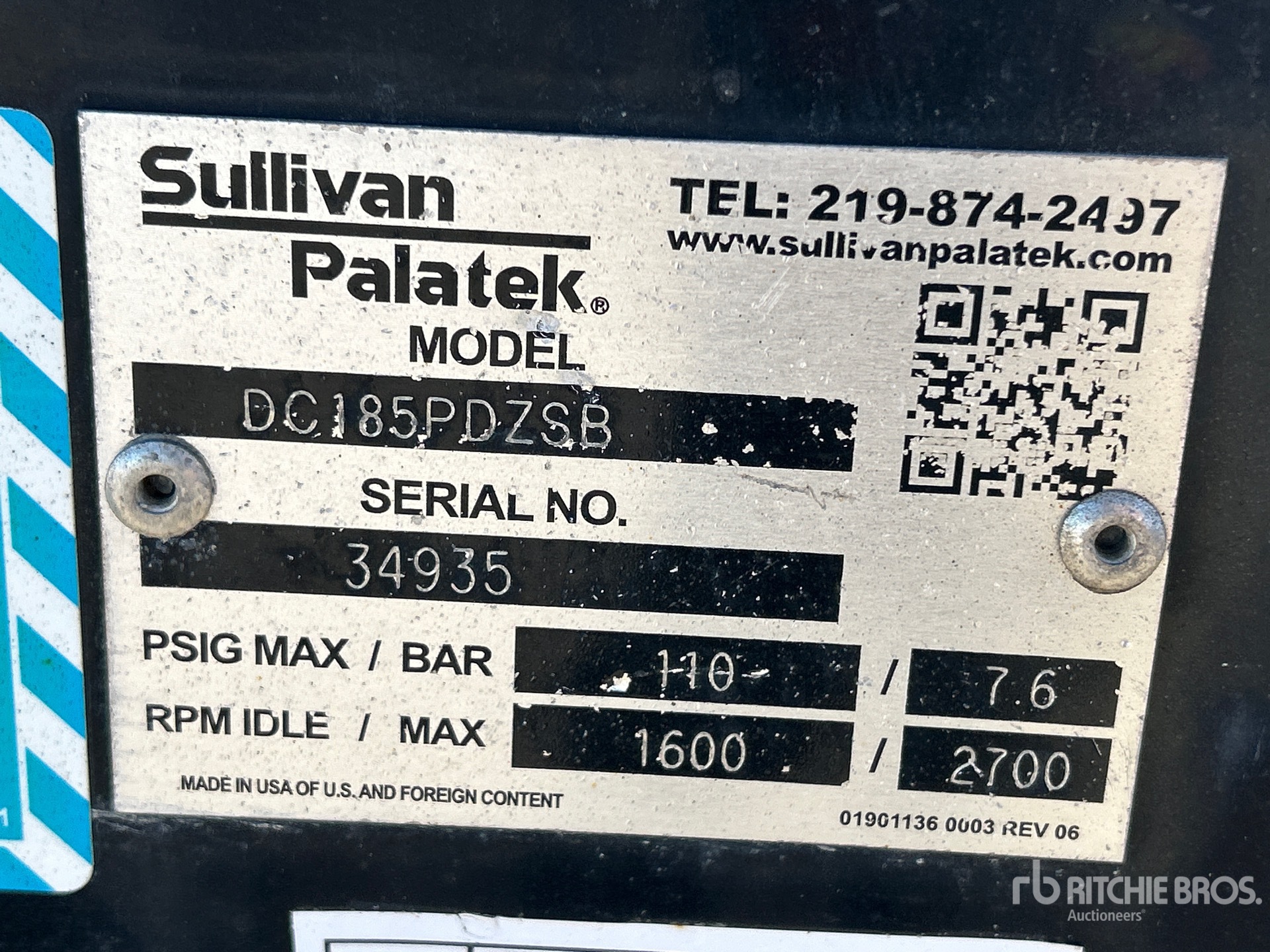 Sullivan DC185PDZSB
