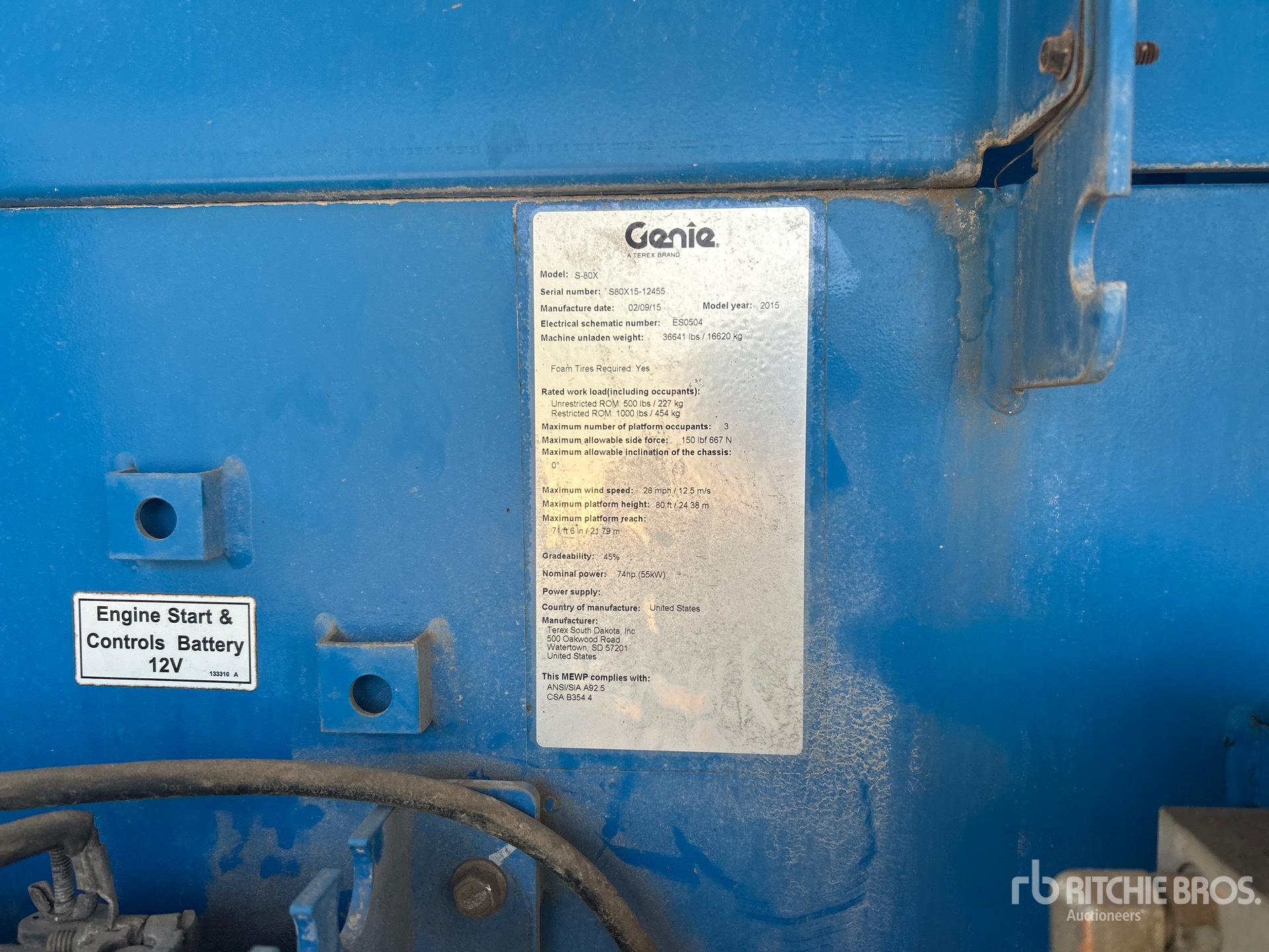 2015 Genie S-80X