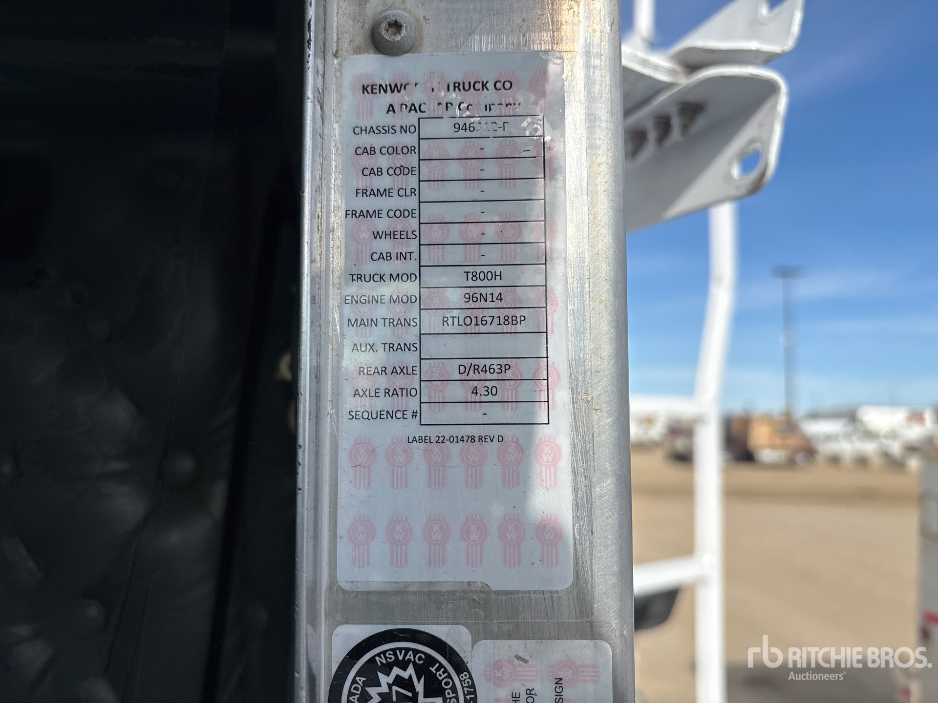 1997 Kenworth T800B