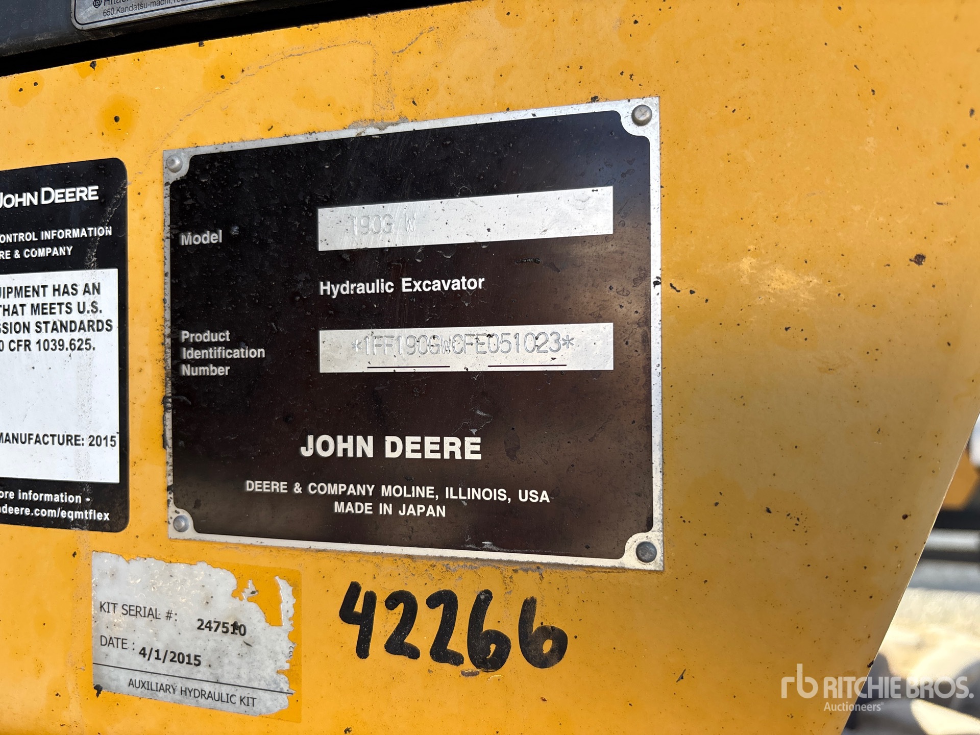 2015 John Deere 190G W