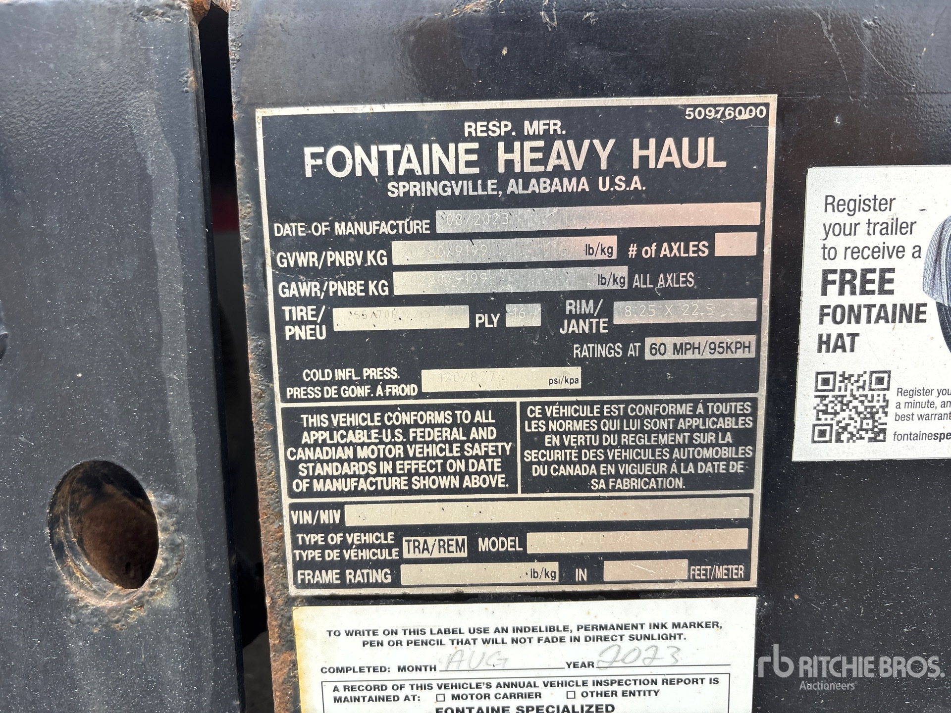 2024 Fontaine X20 RENEGADE