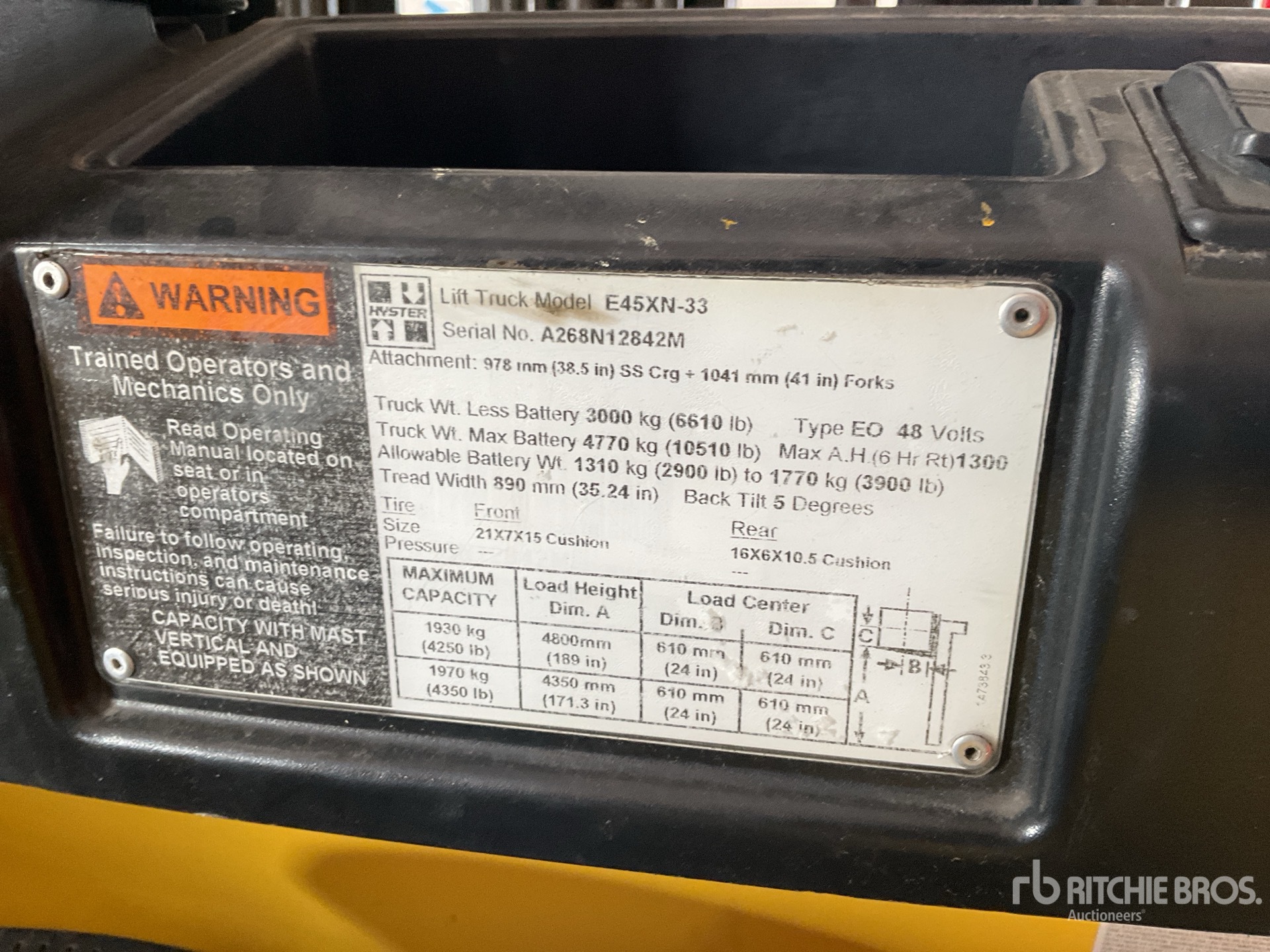 2014 Hyster E45XN-33