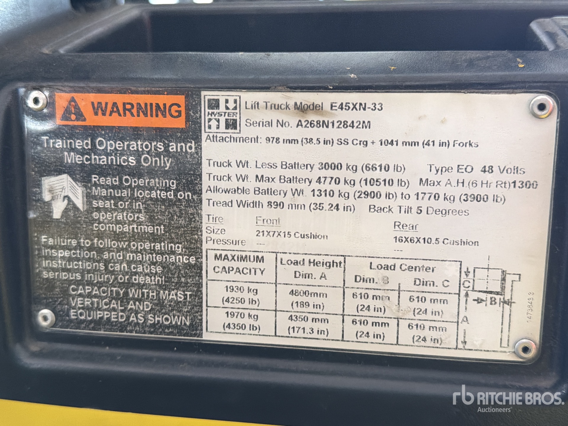 2014 Hyster E45XN-33