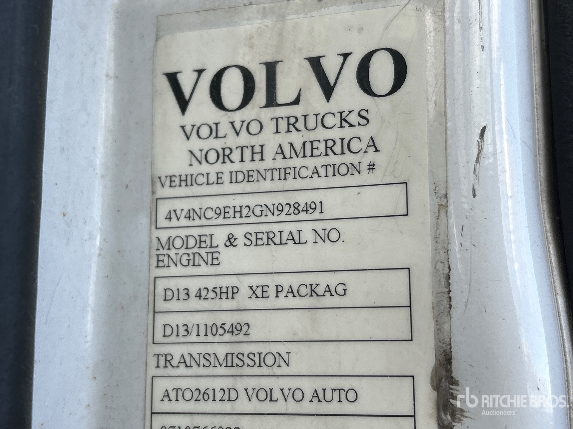 2016 Volvo VNL