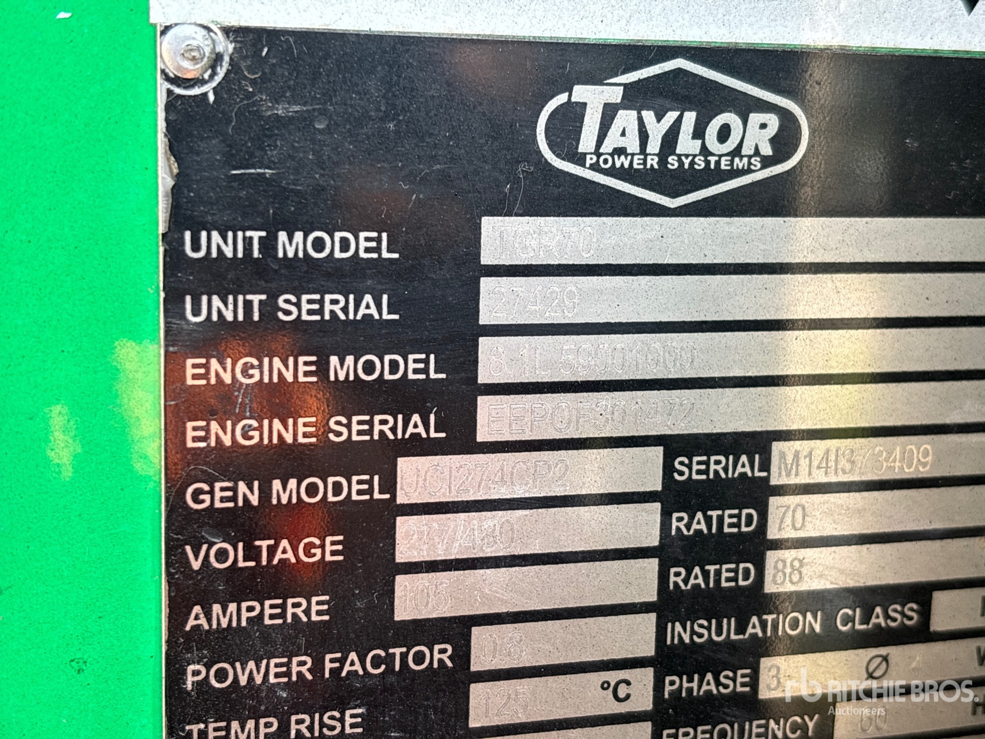 2015 Taylor TGR70